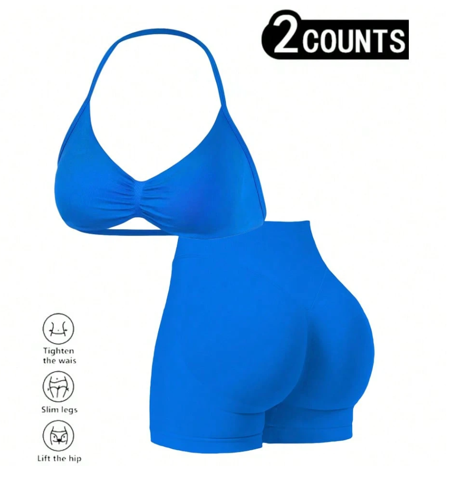 2pcs Set Halter Neck Double La - Suspender Tank Top review and price